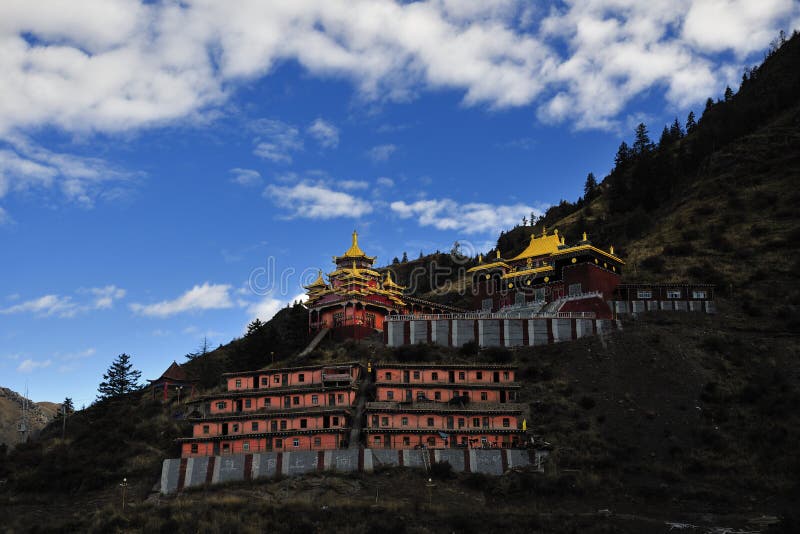 De academie van het Boeddhisme van Tibet