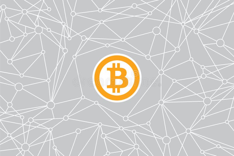 De Achtergrond van Bitcoinblockchain Cryptocurrency royalty-vrije illustratie