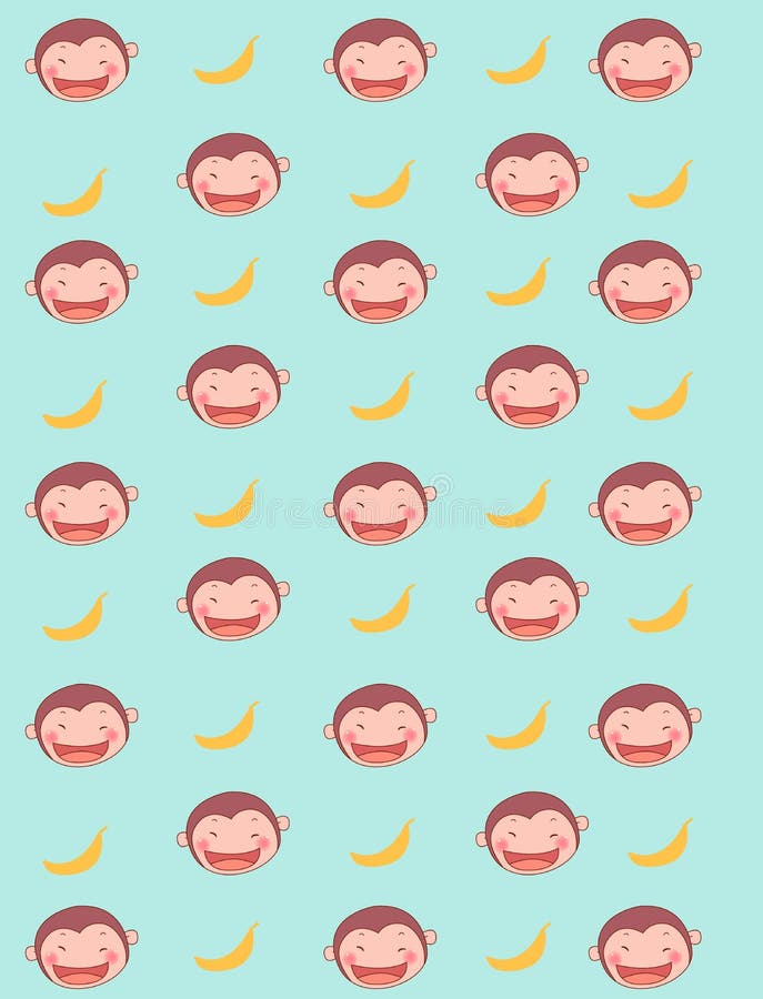 De achtergrond van de aap vector illustratie De achtergrond van de aap vector illustratie