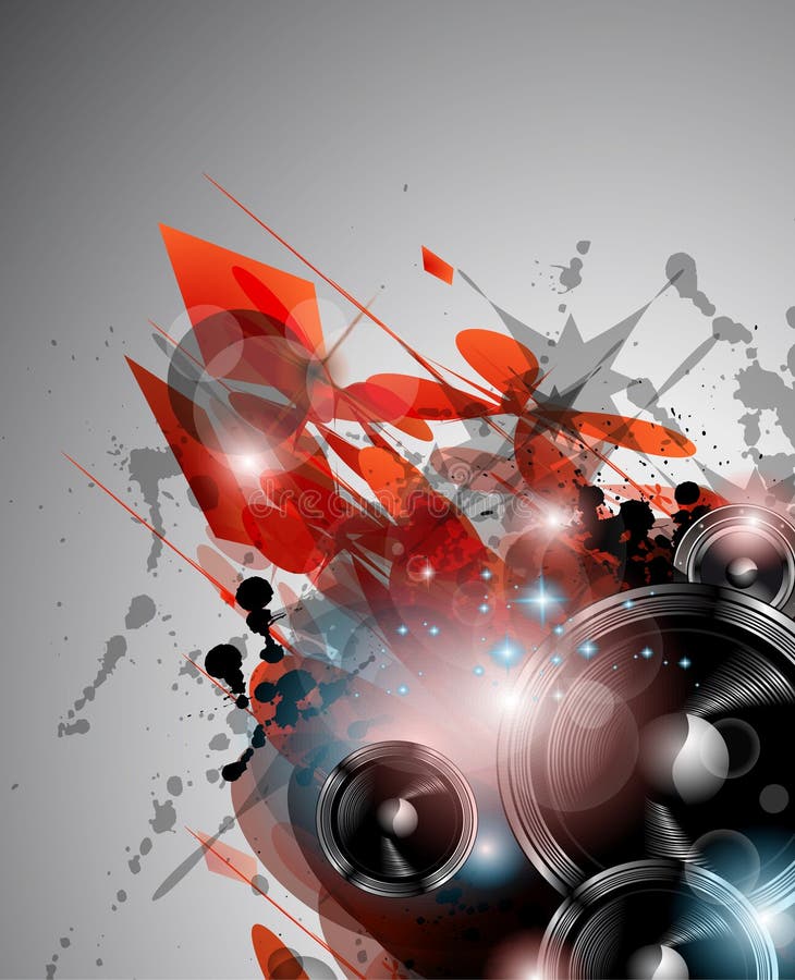 De achtergrond van de Club van de muziek voor internationa van de discodans vector illustratie De achtergrond van de Club van de muziek voor internationa van de discodans vector illustratie