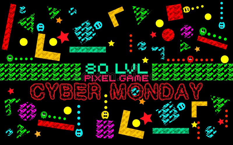 De achtergrond van de Cybermaandag stock illustratie De achtergrond van de Cybermaandag stock illustratie