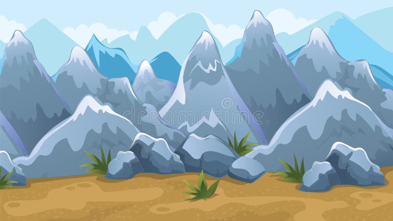 De Achtergrond van het bergenspel stock illustratie De Achtergrond van het bergenspel stock illustratie
