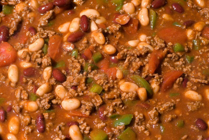 Close up of beef chili con carne. Close up of beef chili con carne.