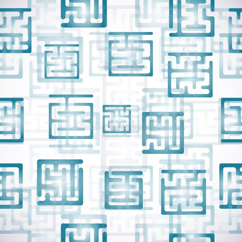De achtergrond van het labyrint stock illustratie