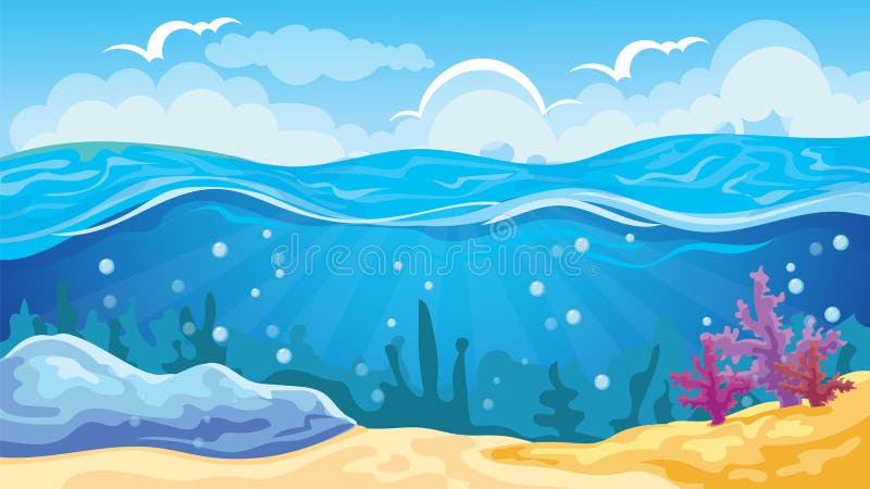 De Achtergrond van het spelzeegezicht vector illustratie De Achtergrond van het spelzeegezicht vector illustratie