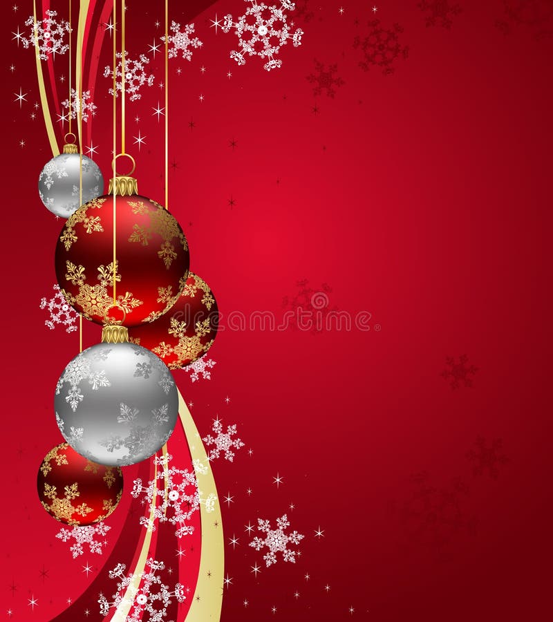 De Achtergrond van Kerstmis met fonkelingswerveling en Rood Ba