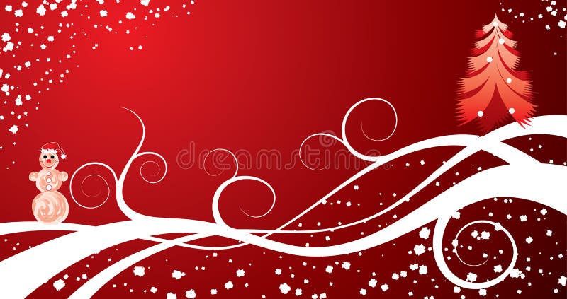 De achtergrond van Kerstmis, vector royalty-vrije illustratie De achtergrond van Kerstmis, vector royalty-vrije illustratie