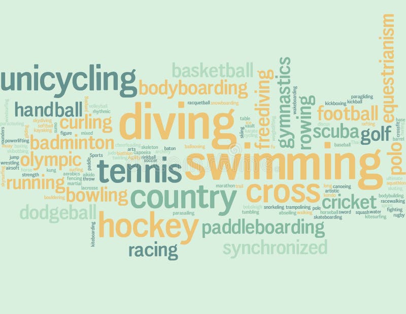 De activiteiten van achtergrond sporten concept royalty-vrije illustratie De activiteiten van achtergrond sporten concept royalty-vrije illustratie
