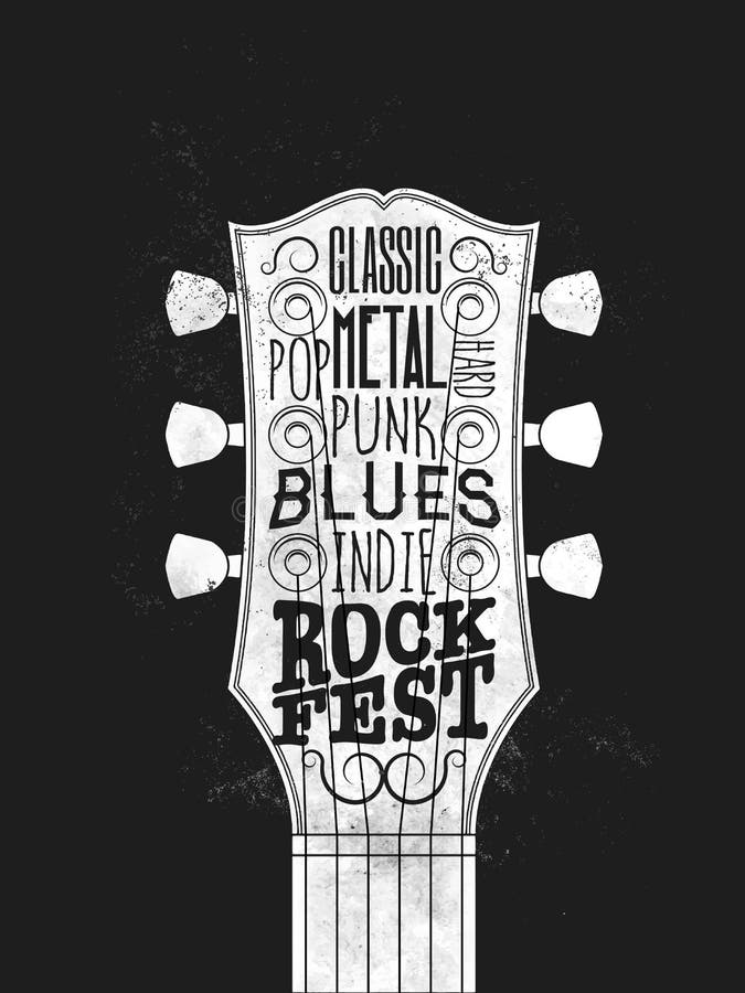De affiche van het rockfestival Wijnoogst gestileerde vectorillustratie royalty-vrije illustratie De affiche van het rockfestival Wijnoogst gestileerde vectorillustratie royalty-vrije illustratie