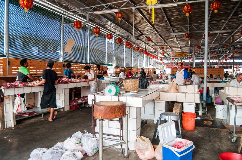 De altijd Overvolle Vissenmarkt royalty-vrije stock afbeeldingen De altijd Overvolle Vissenmarkt royalty-vrije stock afbeeldingen