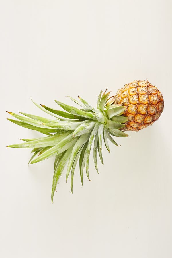 De Ananas wit hout van het de zomerconcept royalty-vrije stock afbeeldingen