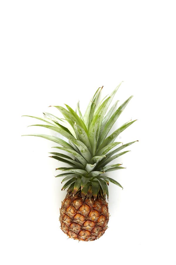 De Ananas wit hout van het de zomerconcept stock afbeelding
