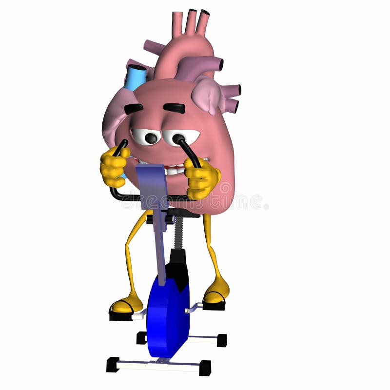 De Aorta van Smiley - oefen Uw Hart uit vector illustratie De Aorta van Smiley - oefen Uw Hart uit vector illustratie