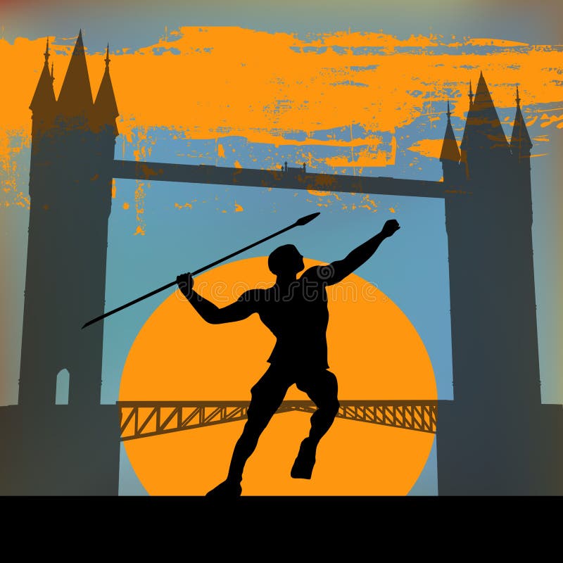 De Atletiek van Londen vector illustratie De Atletiek van Londen vector illustratie