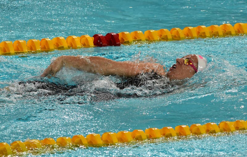 De Australische olympian en zwemmer Emily SEEBOHM AUS van de wereldkampioen stock afbeeldingen De Australische olympian en zwemmer Emily SEEBOHM AUS van de wereldkampioen stock afbeeldingen