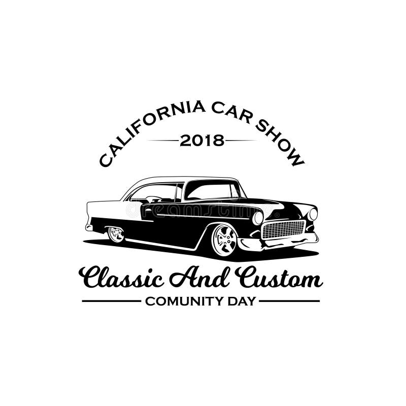 De auto van Californië toont het embleemvector van 2018