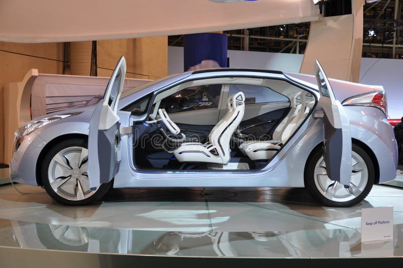 Hyundai Blue-Will Concept Car royalty-vrije stock fotografie