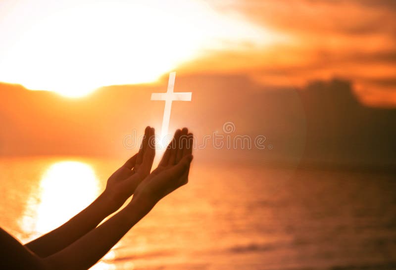 De Avondmaaltherapie zegent God die Katholieke Pasen Lent Mind Pray helpen spien hebben Christian Human overhandigt open palm aan royalty-vrije stock afbeelding De Avondmaaltherapie zegent God die Katholieke Pasen Lent Mind Pray helpen spien hebben Christian Human overhandigt open palm aan royalty-vrije stock afbeelding