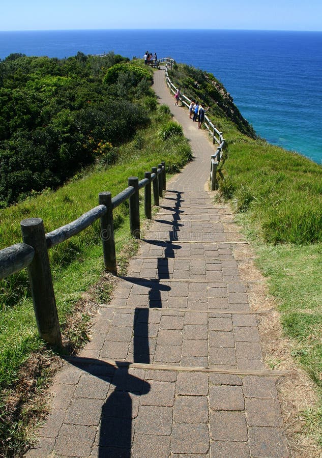 The pathway leading to Byron Bay in Australia on the East Coast. The pathway leading to Byron Bay in Australia on the East Coast