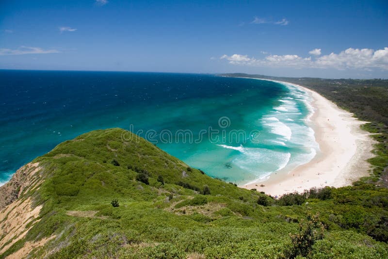 Tallow Beach, Byron Bay, northern New South Wales (NSW), Australia. Tallow Beach, Byron Bay, northern New South Wales (NSW), Australia