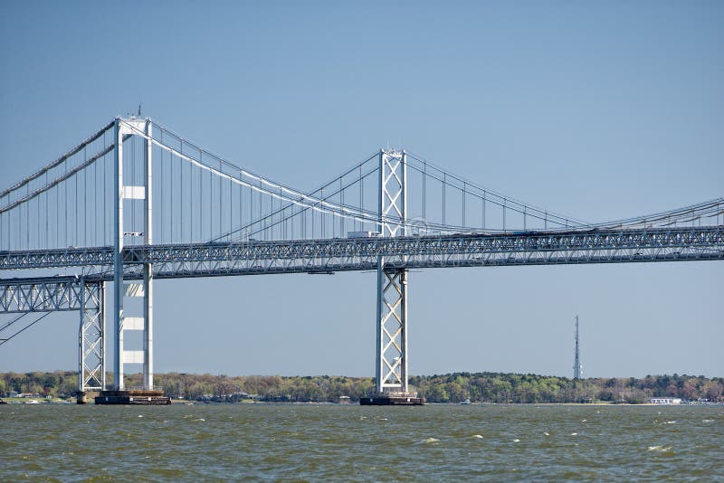 De baaibrug van Maryland stock afbeeldingen De baaibrug van Maryland stock afbeeldingen