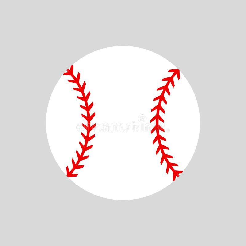 De bal van het honkbal softball Vector Silhouet Vector geïsoleerd pictogram