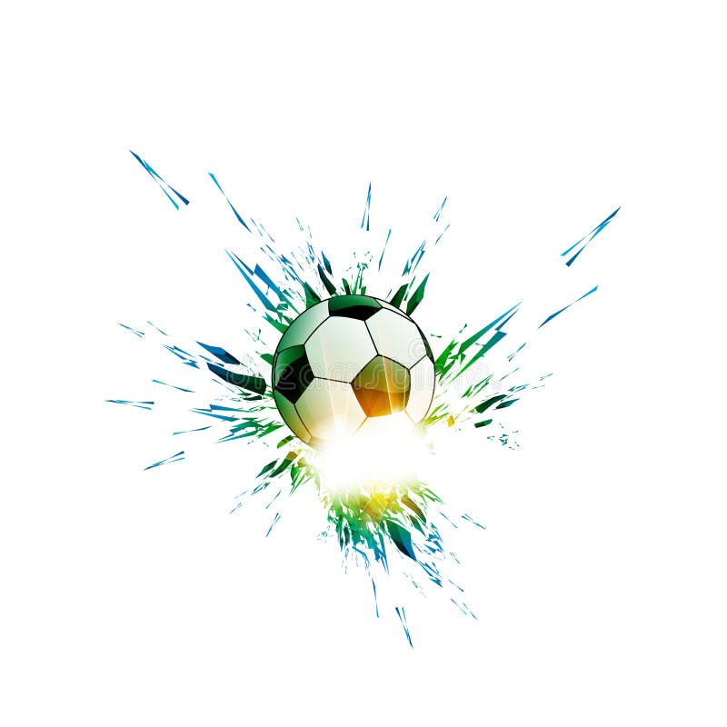 De bal van het voetbal stock illustratie De bal van het voetbal stock illustratie