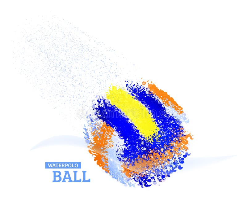 De bal van het waterpolo vector illustratie De bal van het waterpolo vector illustratie