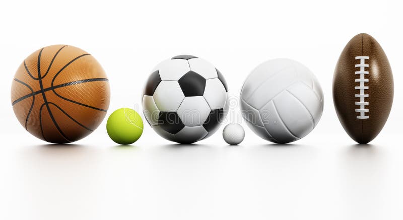 De ballen van sporten
