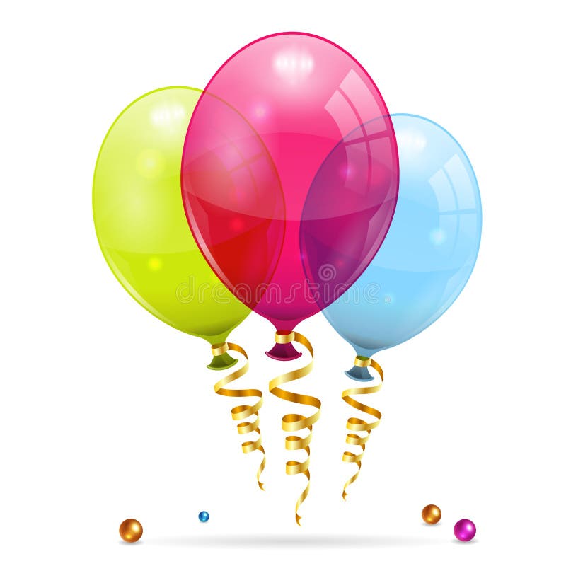 De Ballons van de verjaardag