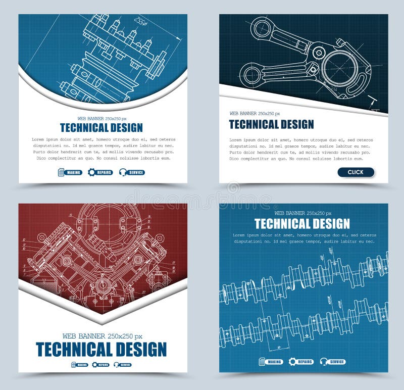 De banners van het tekendriehoekweb van rood, blauw en wit, en zwarte Templa vector illustratie De banners van het tekendriehoekweb van rood, blauw en wit, en zwarte Templa vector illustratie