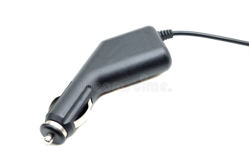 De batterijlader van de auto mobiele telefoon royalty-vrije stock afbeelding De batterijlader van de auto mobiele telefoon royalty-vrije stock afbeelding