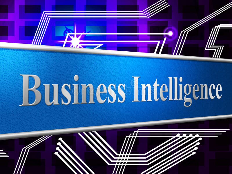De bedrijfsintelligentie vertegenwoordigt Intellectuele Capaciteit en Capaciteit royalty-vrije illustratie De bedrijfsintelligentie vertegenwoordigt Intellectuele Capaciteit en Capaciteit royalty-vrije illustratie