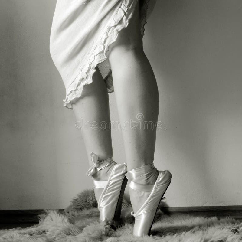 De benen van de ballerina stock afbeelding De benen van de ballerina stock afbeelding