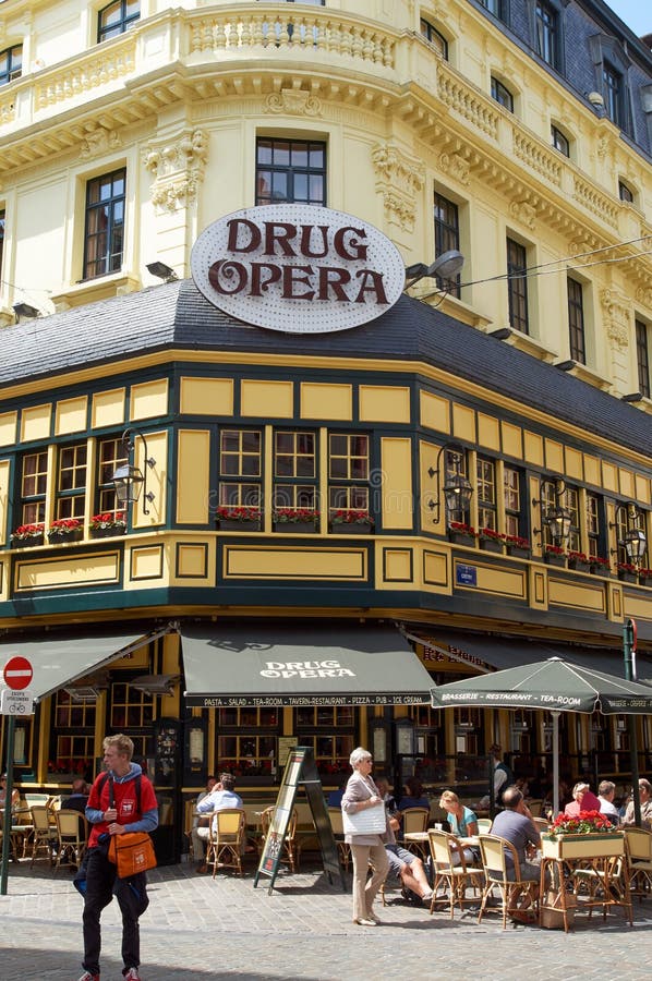 De Beroemde Bar Van Brussel Redactionele Stock Afbeelding Image of