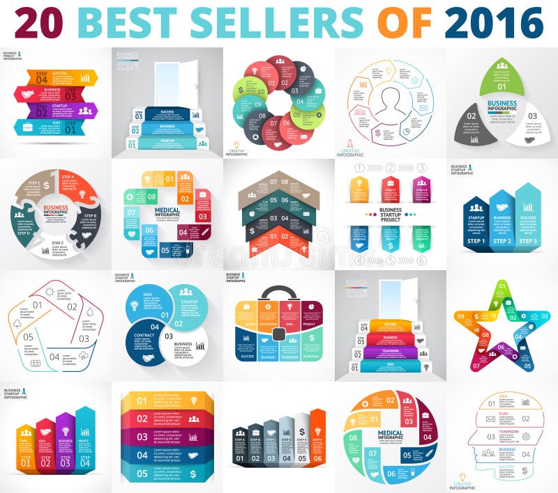 De beste vectorreeks van cirkelinfographics Bedrijfsdiagrammen, pijlengrafieken, startpresentaties en grafieken Gegevensopties royalty-vrije illustratie De beste vectorreeks van cirkelinfographics Bedrijfsdiagrammen, pijlengrafieken, startpresentaties en grafieken Gegevensopties royalty-vrije illustratie