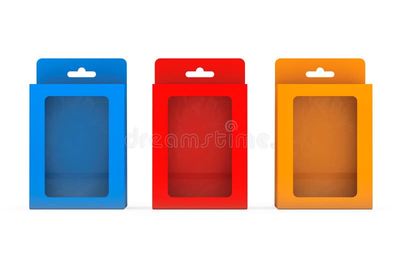 De Blaardozen van het productpakket met Hang Slot het 3d teruggeven royalty-vrije illustratie De Blaardozen van het productpakket met Hang Slot het 3d teruggeven royalty-vrije illustratie