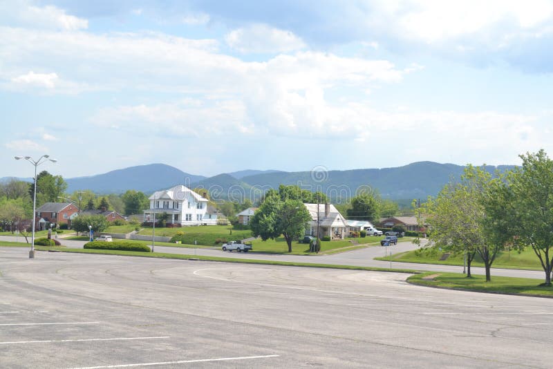 A look from a parking lot in Salem, VA at the Blue Ridge Mountains. A look from a parking lot in Salem, VA at the Blue Ridge Mountains