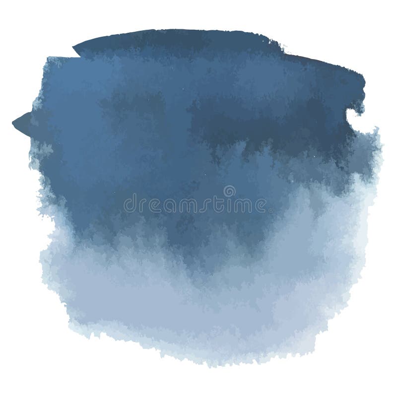 De blauwe grijze banner van de waterverfhand getrokken gradiënt stock illustratie De blauwe grijze banner van de waterverfhand getrokken gradiënt stock illustratie
