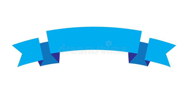 De blauwe kleur van het lintontwerp, Lintpictogram vector illustratie De blauwe kleur van het lintontwerp, Lintpictogram vector illustratie