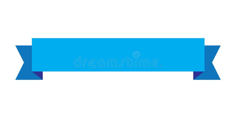 De blauwe kleur van het lintontwerp, Lintpictogram royalty-vrije illustratie De blauwe kleur van het lintontwerp, Lintpictogram royalty-vrije illustratie