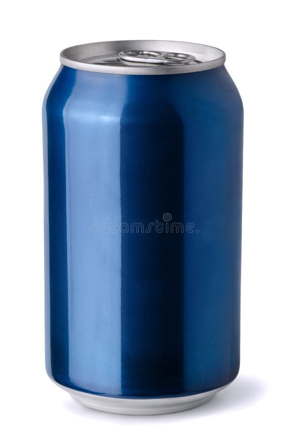 De blauwe soda kan royalty-vrije stock foto's De blauwe soda kan royalty-vrije stock foto's