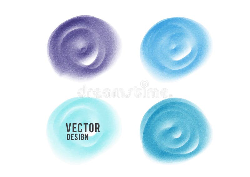 De blauwe verf van de waterverfcirkel, Grunge-cirkel, pictogramontwerp, Hand getrokken ontwerpelementen, vectorkwaststreken stock illustratie De blauwe verf van de waterverfcirkel, Grunge-cirkel, pictogramontwerp, Hand getrokken ontwerpelementen, vectorkwaststreken stock illustratie