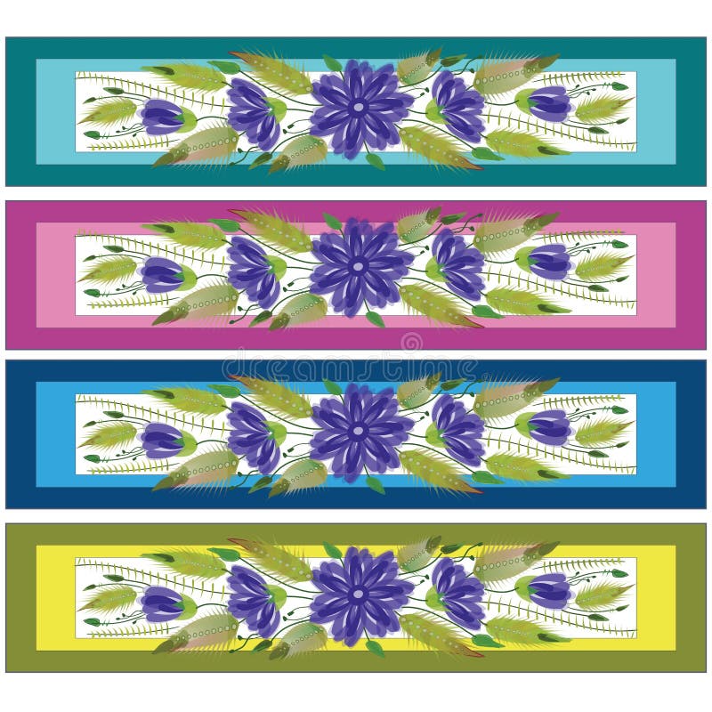 De bloemen sierstijl van referentie volkspetrykivka royalty-vrije illustratie De bloemen sierstijl van referentie volkspetrykivka royalty-vrije illustratie