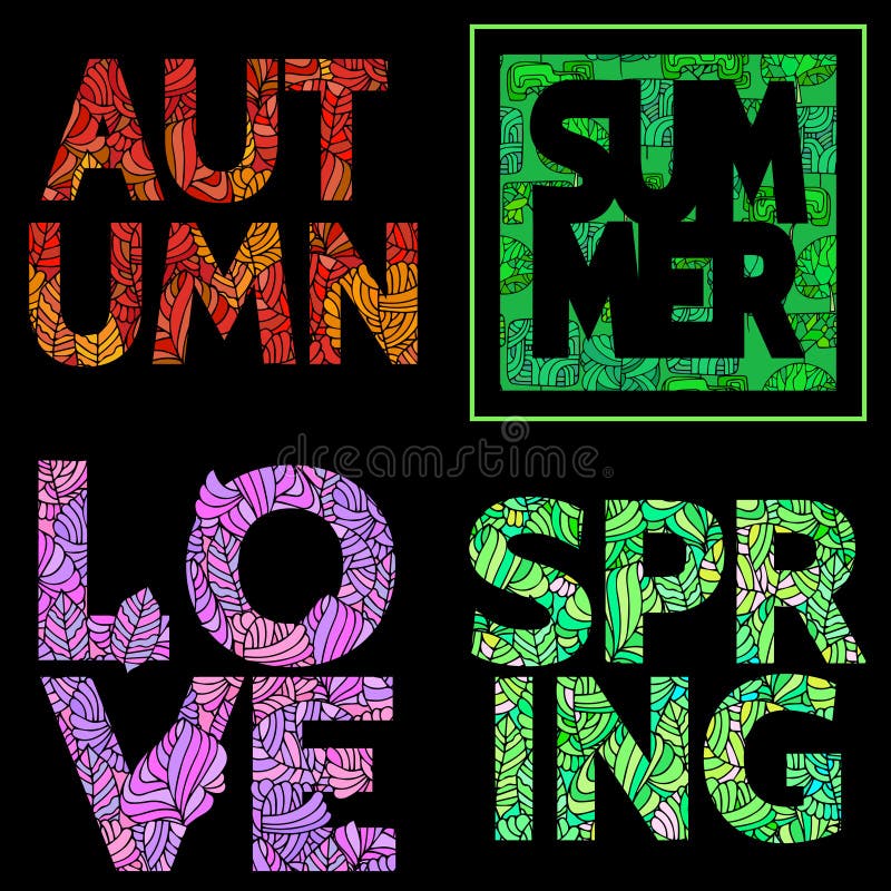 De bloemenzomer, de lente en outumn achtergrond met tekst inschrijving vector illustratie De bloemenzomer, de lente en outumn achtergrond met tekst inschrijving vector illustratie
