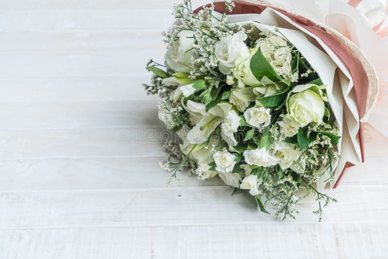 De boeketbloem van nam toe stock afbeelding