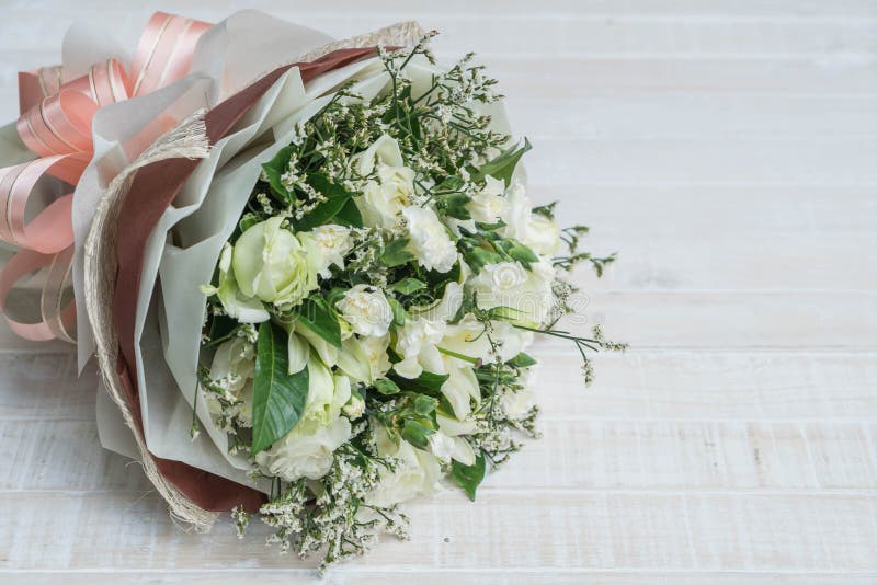 De boeketbloem van nam toe stock foto