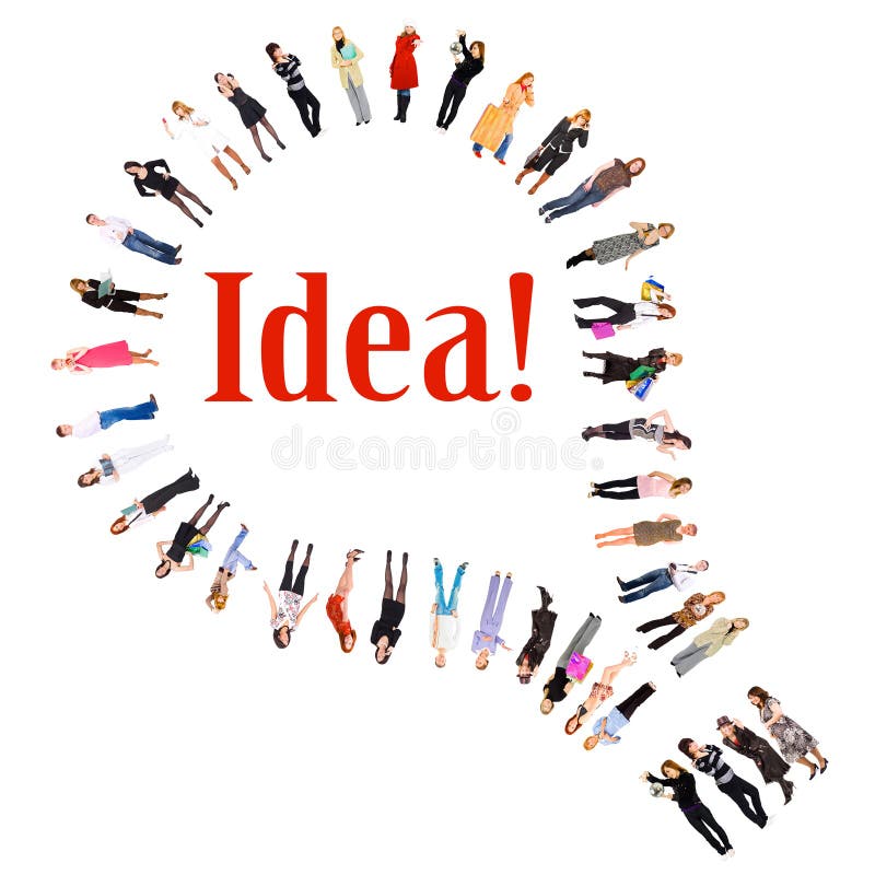De bol is een idee! stock illustratie De bol is een idee! stock illustratie