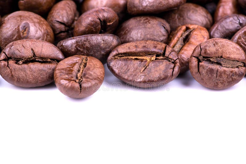 De bonen van de koffie stock foto's