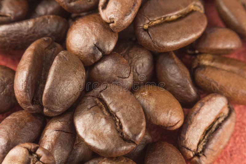 De bonen van de koffie stock foto's